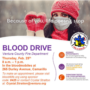 Blood Drive flier
