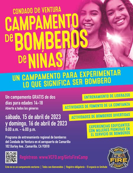 Girls Fire Camp Flyer (Spanish)