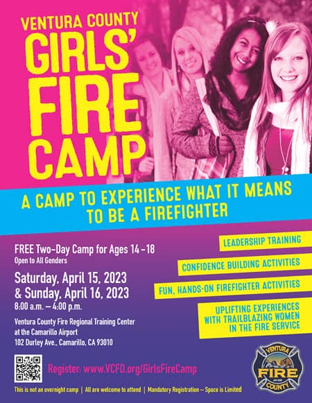Girls Fire Camp Flyer image